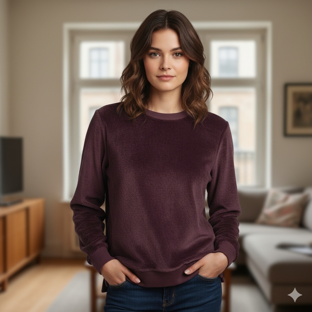 Ultra Soft Plush Crewneck Sweater